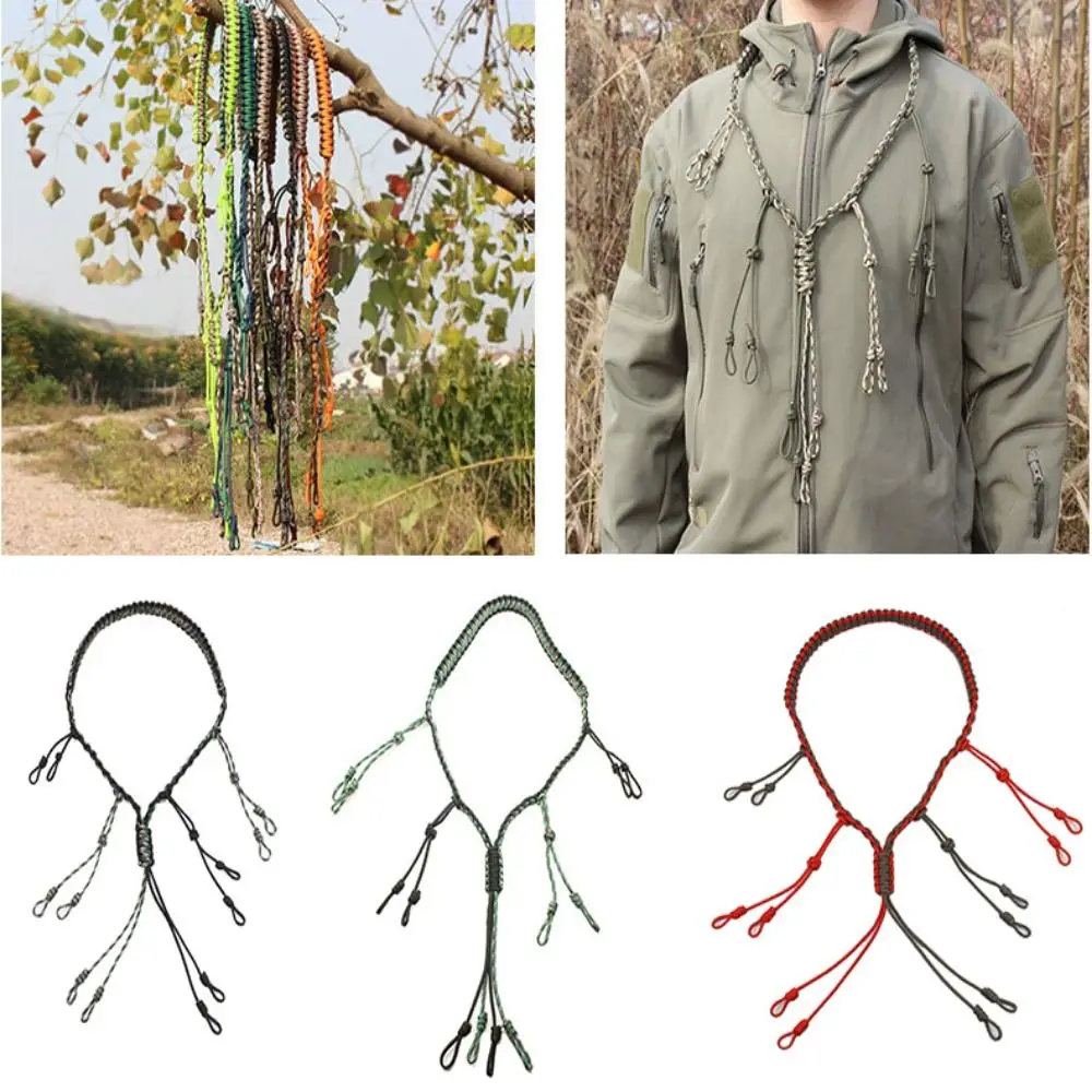12 Adjustable Loops 12-Ring Duck Call Lanyard Portable Nylon Hand Braided Necklace Whistle Lanyard Colorful Hunting Woven Collar
12 Adjustable Loops 12-Ring Duck Call Lanyard Portable Nylon Hand Braided Necklace Whistle Lanyard Colorful Hunting Woven Collar