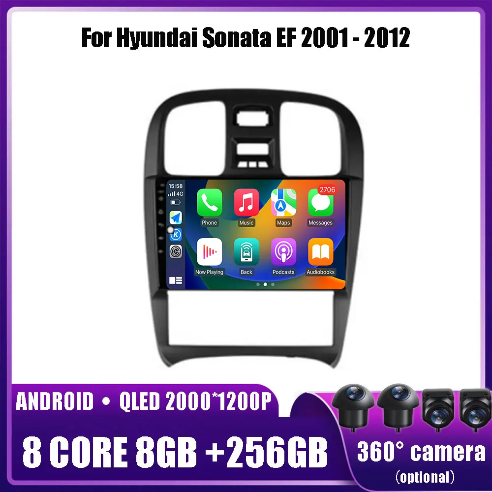 Автомобильный мультимедийный плеер, стерео-система на Android 13, с GPS, Wi-Fi, DVD, для Hyundai Sonata EF 2001-2012, типоразмер 2 din, 4G
Автомобильный мультимедийный плеер, стерео-система на Android 13, с GPS, Wi-Fi, DVD, для Hyundai Sonata EF 2001-2012, типоразмер 2 din, 4G