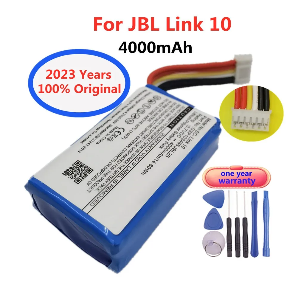 

2023 New 4000mAh Original Speaker Rechargable Battery For JBL Link 10 Link10 Player Replacement Li-Polymer Batteries GSP103465