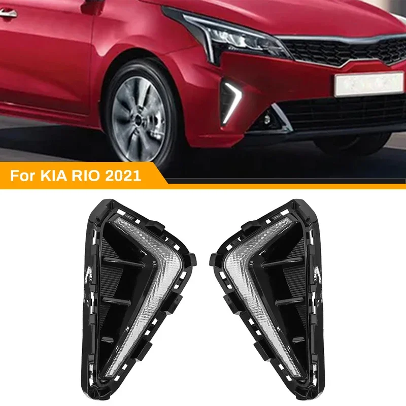 Car LED DRL Daytime Running Lights for KIA RIO 2021 Front Bumper Fog Lamp Headlights Yellow White Turn Signal Lamps Accessoris
Car LED DRL Daytime Running Lights for KIA RIO 2021 Front Bumper Fog Lamp Headlights Yellow White Turn Signal Lamps Accessoris