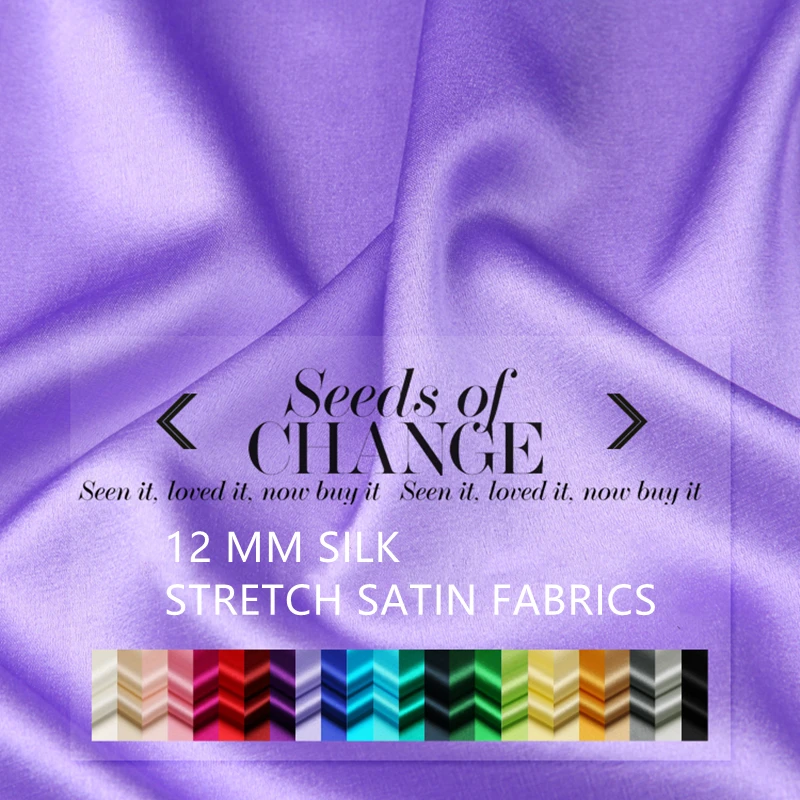 12 MM Silk Satin Fabrics For Sewing Per Meter Stretch Lycra Width 47" Charmeuse Textile Quilting Patchwo DIY Gown Full Dress
12 MM Silk Satin Fabrics For Sewing Per Meter Stretch Lycra Width 47" Charmeuse Textile Quilting Patchwo DIY Gown Full Dress