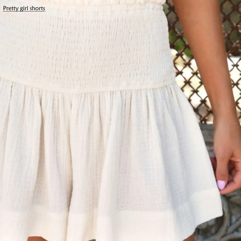 Новинка 2024, женские хлопковые милые пляжные юбки, Летние Элегантные повседневные шорты, женская одежда, женские шорты, короткие женские шорты
Новинка 2024, женские хлопковые милые пляжные юбки, Летние Элегантные повседневные шорты, женская одежда, женские шорты, короткие женские шорты