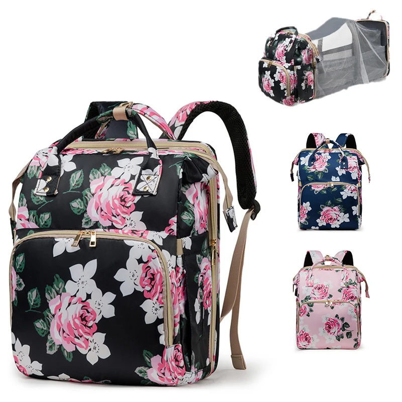 Foldable Baby Bed Mom Backpack Baby Diaper Bag Mommy Outdoor Large-capacity Multi-purpose Backpack Children Stroller Nappy Bag 
Foldable Baby Bed Mom Backpack Baby Diaper Bag Mommy Outdoor Large-capacity Multi-purpose Backpack Children Stroller Nappy Bag