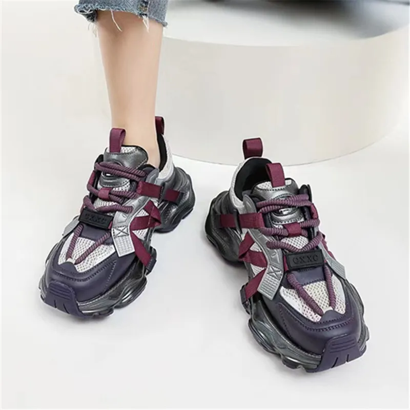 New Thick Sole Lace up Casual Heightening Versatile Jogging Shoes Sports Sneakers for Women Vulcanized Chunky spring autumn 2024
New Thick Sole Lace up Casual Heightening Versatile Jogging Shoes Sports Sneakers for Women Vulcanized Chunky spring autumn 2024