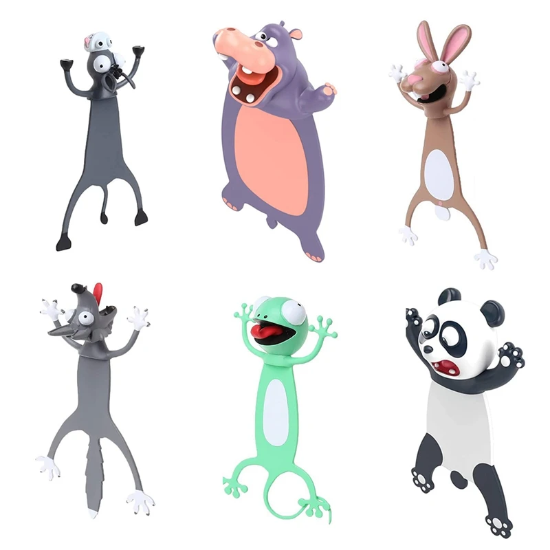 Cute Cartoon Bookmarks, Stereo Shaped Book Marker For Kids, Squashed Animals Novelty Funny Students Stationery
Cute Cartoon Bookmarks, Stereo Shaped Book Marker For Kids, Squashed Animals Novelty Funny Students Stationery