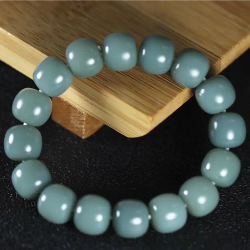Natural Hetian Jade Bracelet Men Women Healing Gemstone Fine Jewelry Genuine Chinese Nephrite Jades Elastic Bracelets Bangles 
Natural Hetian Jade Bracelet Men Women Healing Gemstone Fine Jewelry Genuine Chinese Nephrite Jades Elastic Bracelets Bangles
