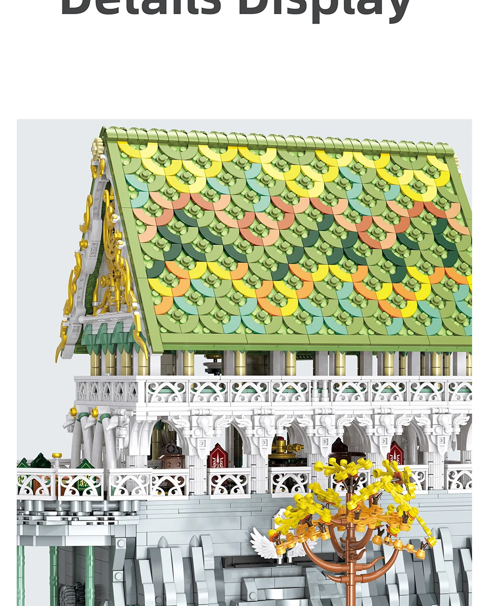 5044PCS MOC The Welcome Hall Modular Building Blocks Bricks The City of Elves Assembly DIY Puzzle Toy Chrismas Gift For Boy Kids 5044PCS MOC The Welcome Hall Modular Building Blocks Bricks The City of Elves Assembly DIY Puzzle Toy Chrismas Gift For Boy Kids