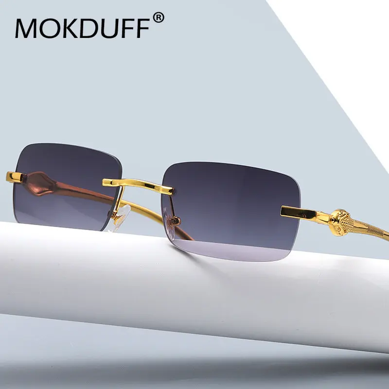 Vintage Fashion Rimless Small Square Sunglasses Women Men Luxury Brand Designer Travel Driving Metal Leopard Head Sun Glasses
Vintage Fashion Rimless Small Square Sunglasses Women Men Luxury Brand Designer Travel Driving Metal Leopard Head Sun Glasses