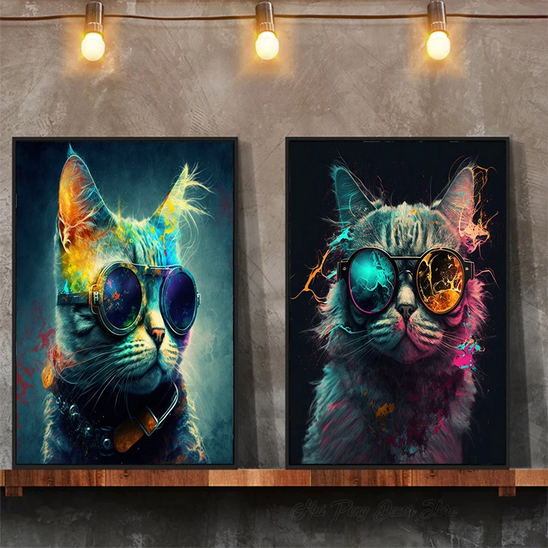 Sweet And Cute Cat With Glasses Canvas Painting Wall Animal Art Posters and Print Mural Picture Modern Living Room Home Decor
Sweet And Cute Cat With Glasses Canvas Painting Wall Animal Art Posters and Print Mural Picture Modern Living Room Home Decor