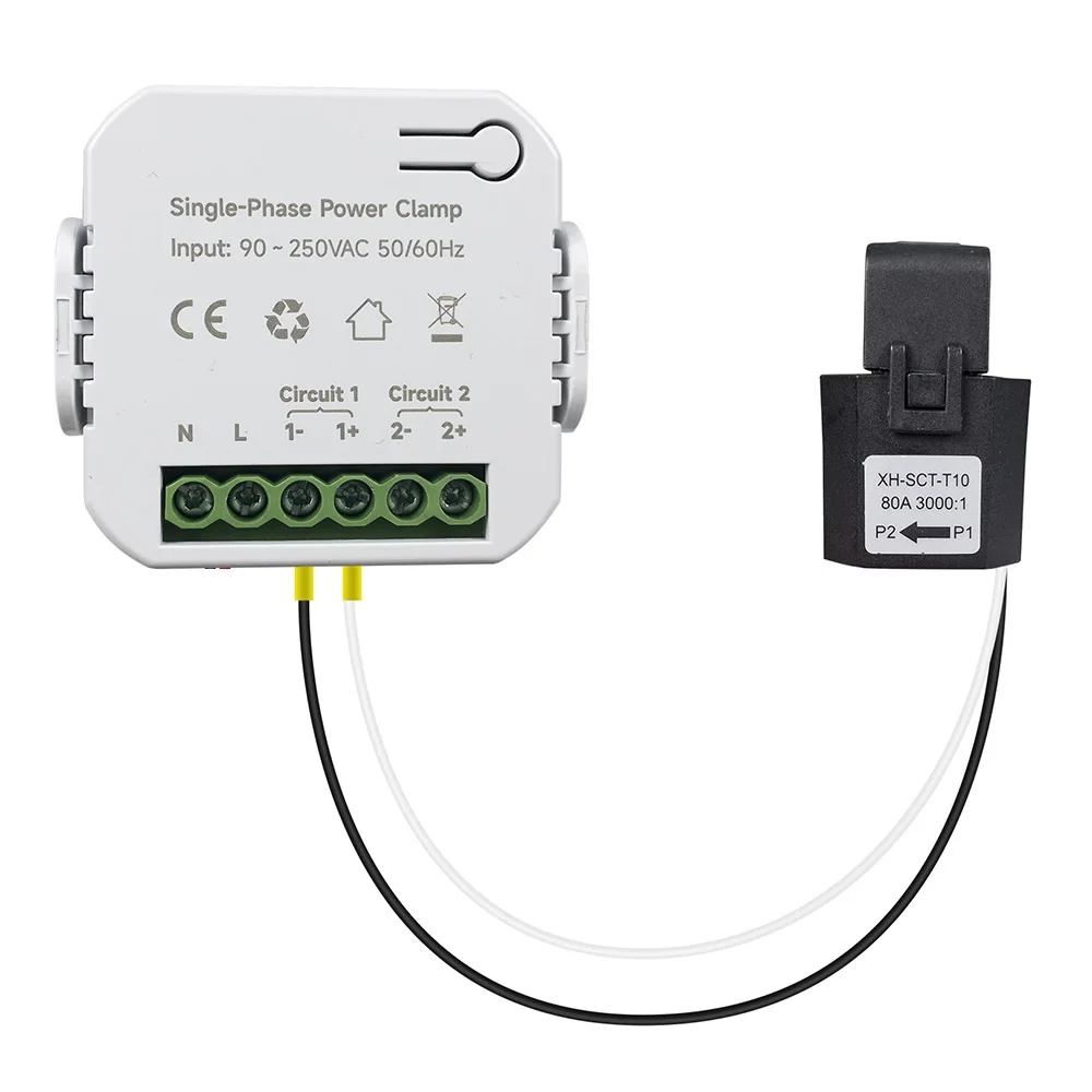 TUYA ZIGBEE ZIGBEE Energy Meter Automate Your Home 0.2A To 80A 100-240V Tuya With Clamp CT Smart Energy Monitor
TUYA ZIGBEE ZIGBEE Energy Meter Automate Your Home 0.2A To 80A 100-240V Tuya With Clamp CT Smart Energy Monitor