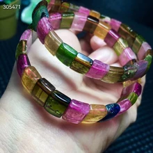 Genuine Natural Colorful Tourmaline Quartz Bracelet Clear Rectangle Beads Bangle 10mm Women Watermelon Tourmaline Stretch AAAAA
Genuine Natural Colorful Tourmaline Quartz Bracelet Clear Rectangle Beads Bangle 10mm Women Watermelon Tourmaline Stretch AAAAA