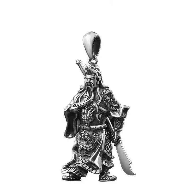 1 Pcs Retro Simple Men's Hanging Necklace Guan Yu Stainless Steel Necklace Men's Jewelry Titanium Steel Accessories
1 Pcs Retro Simple Men's Hanging Necklace Guan Yu Stainless Steel Necklace Men's Jewelry Titanium Steel Accessories