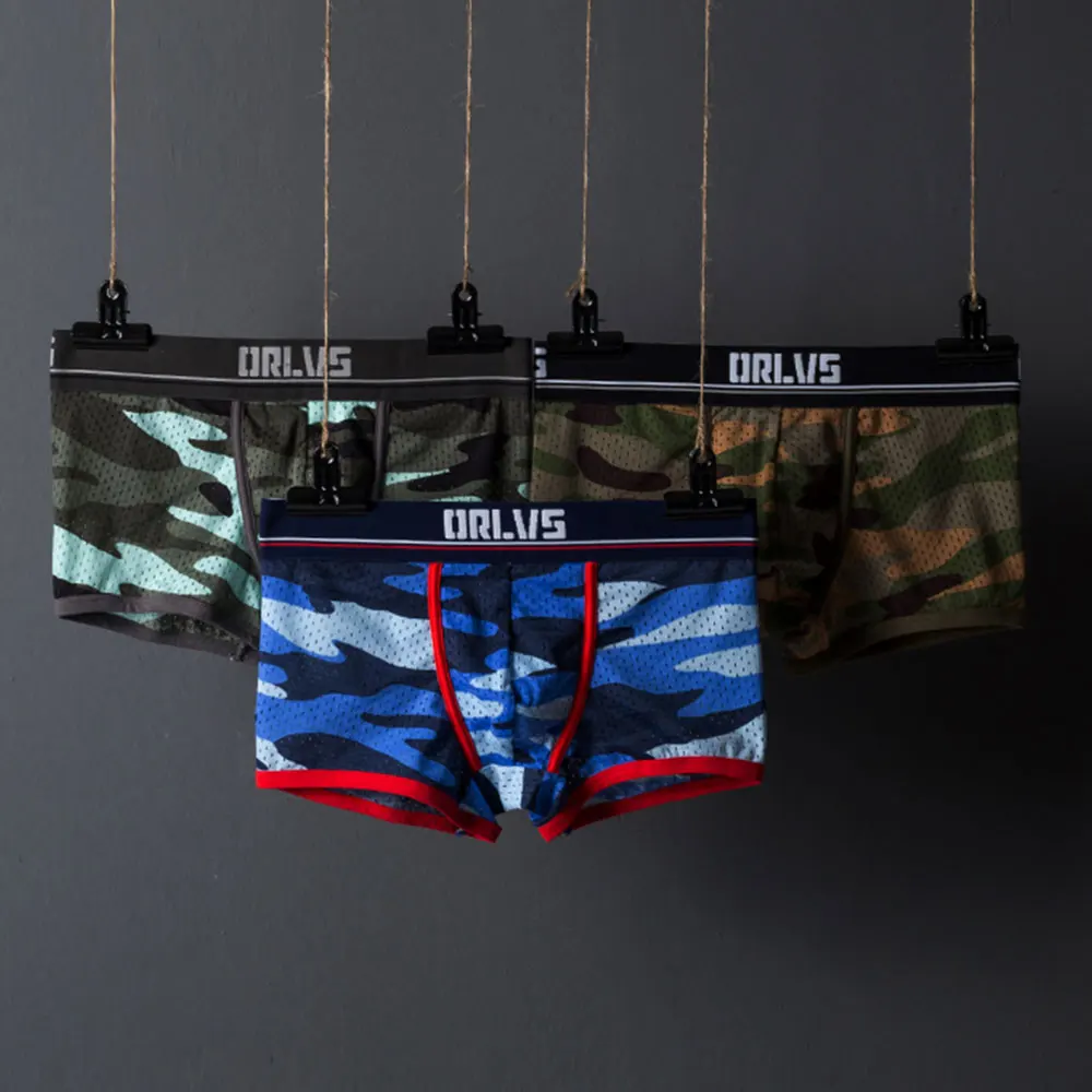 3 Color Camouflage Sexy Men Underwear Sport Boxer Shorts Mens Mesh Underpants for Men OR191
3 Color Camouflage Sexy Men Underwear Sport Boxer Shorts Mens Mesh Underpants for Men OR191