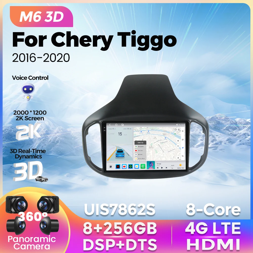 M6 Pro 3D UIS7862S DSP+DTS BT Car Radio 8G+256G For Chery Tiggo 7 2016 - 2020 Android 12 Navigation GPS Multimedia Video Player
M6 Pro 3D UIS7862S DSP+DTS BT Car Radio 8G+256G For Chery Tiggo 7 2016 - 2020 Android 12 Navigation GPS Multimedia Video Player
