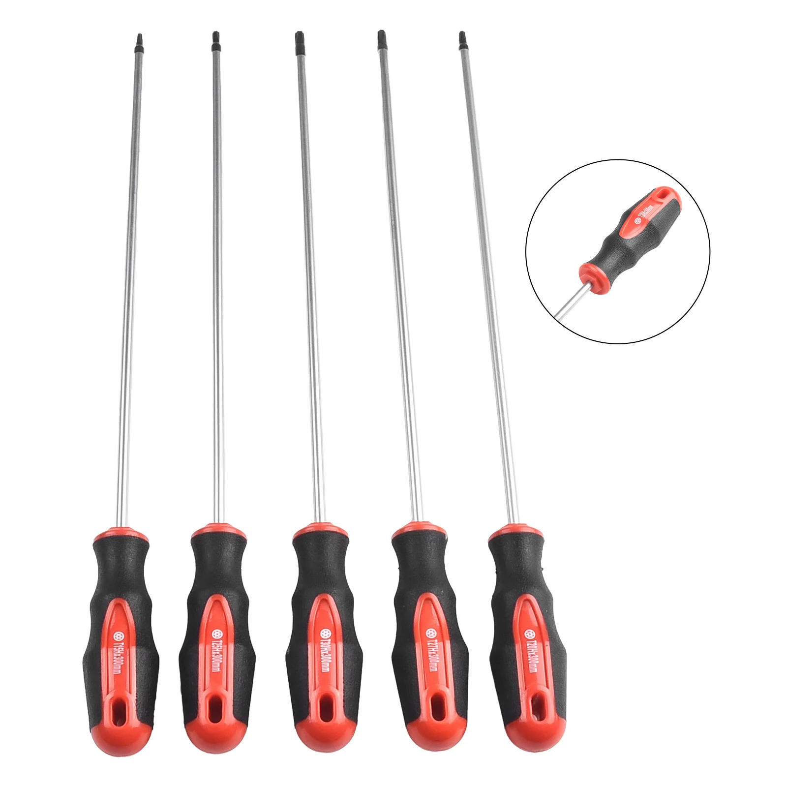 

5 Pcs Screwdriver Nutdrivers Precision Screwdriver Set 400mm Absorbed Screws Multi-Function T15/T20/T25/T27/T30