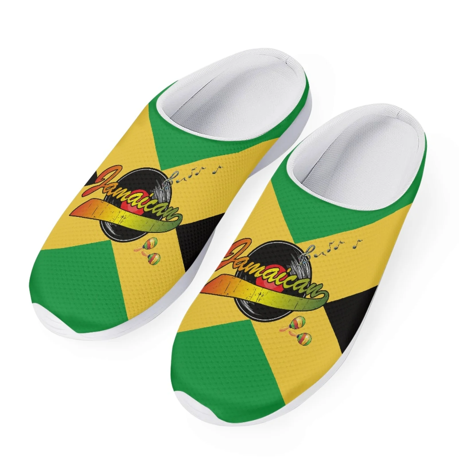 Сандалии Jamaica мужские/женские с принтом флага, садовые кроссовки, полубосоножки, лоферы, тапки, повседневная Летняя обувь на плоской подошве
Сандалии Jamaica мужские/женские с принтом флага, садовые кроссовки, полубосоножки, лоферы, тапки, повседневная Летняя обувь на плоской подошве