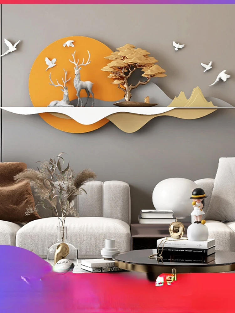 Deer living room hanging painting, sofa background wall decoration painting, modern minimalist bedroom 3D relief painting
Deer living room hanging painting, sofa background wall decoration painting, modern minimalist bedroom 3D relief painting