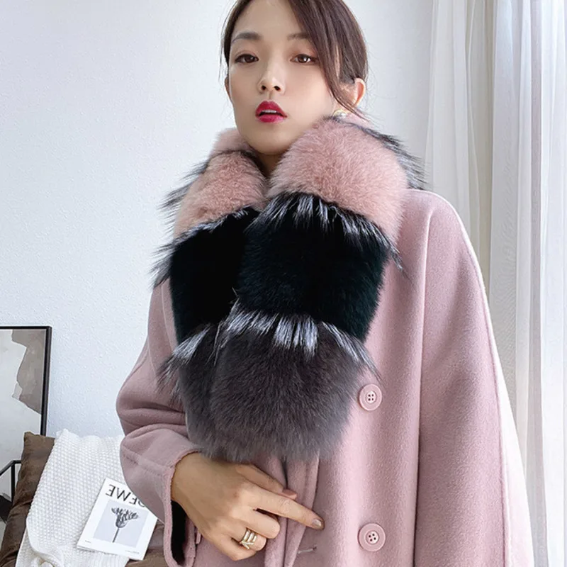 Winter Real Fox Fur Collar Scarf Coat Hood Fur Strip Women's Coat Fur Collar Long Thick Warm Fur Shawl Female Big Scarves Wrap
Winter Real Fox Fur Collar Scarf Coat Hood Fur Strip Women's Coat Fur Collar Long Thick Warm Fur Shawl Female Big Scarves Wrap