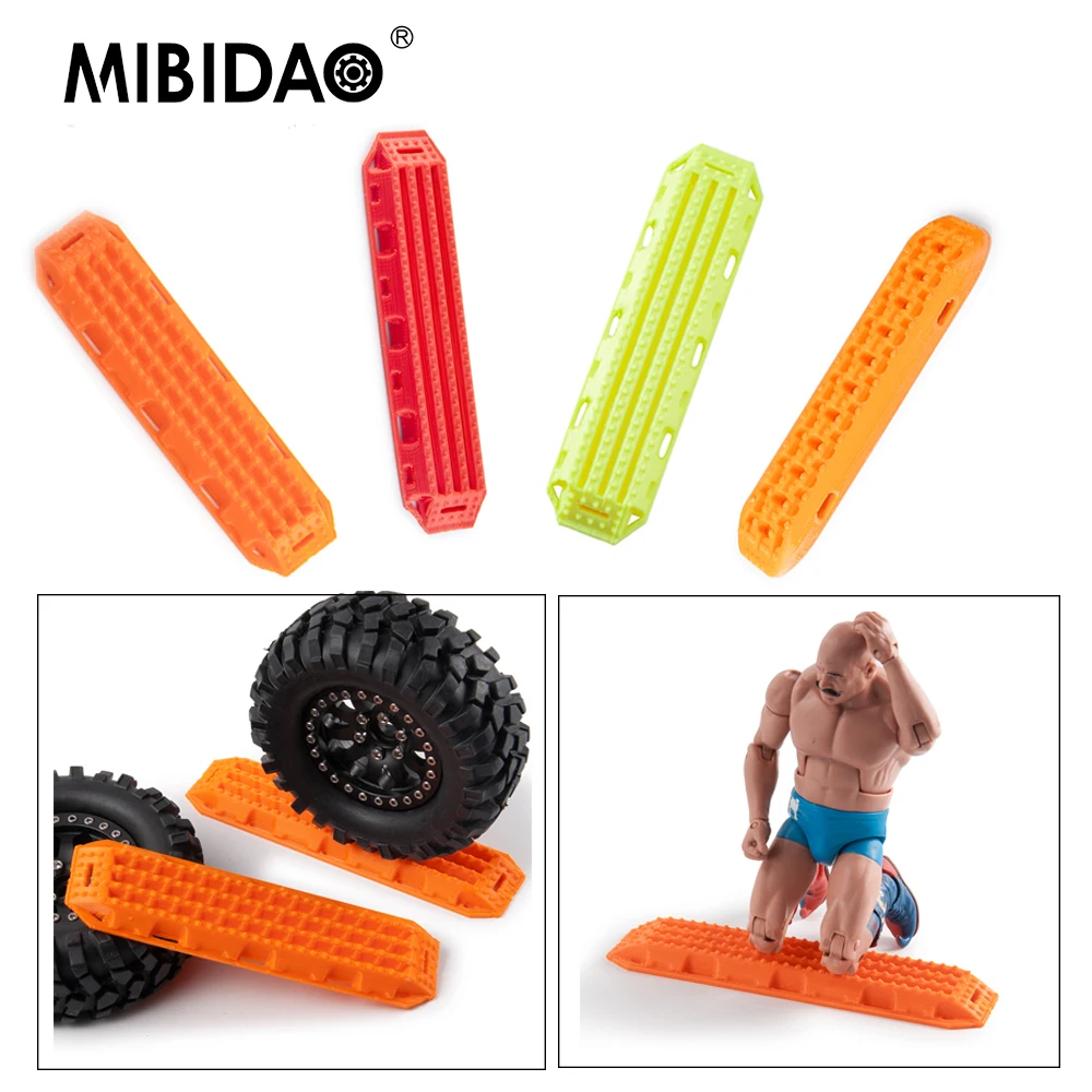 

MIBIDAO 2Pcs PLA Sand Ladders Anti-skid Plate for Axial SCX10 Wraith TRX-4 Tamiya CC01 1/10 RC Car Truck Accessories