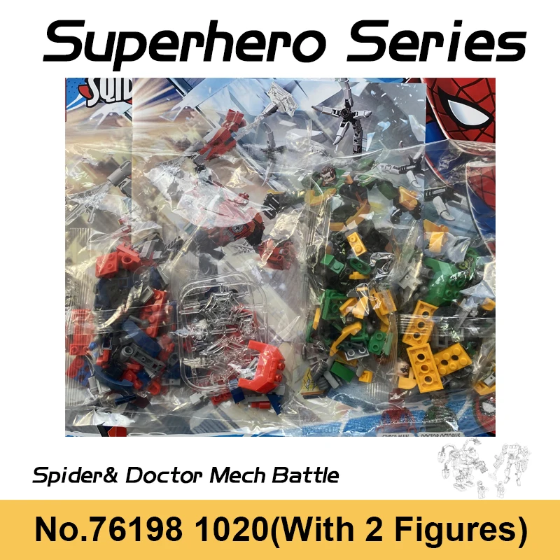 310pcs Hero Series Doctor Octopus Mech Battle Building Blocks Robot Mech Compatible With 76198 Bricks Toys For Boy Birthday Gift
310pcs Hero Series Doctor Octopus Mech Battle Building Blocks Robot Mech Compatible With 76198 Bricks Toys For Boy Birthday Gift