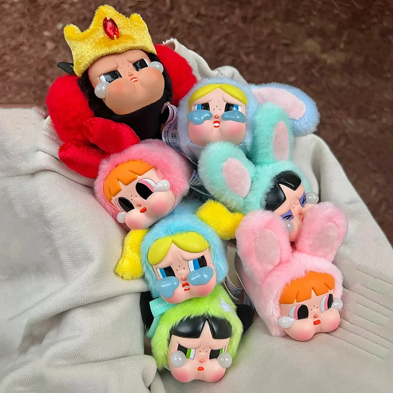 

Crybaby Powerpuff Girls Series Vinyl Face Plush Blind Box Toy Cute Pendant Suprise Guess Bag Mystery Box Figure Dolls Kids Gift