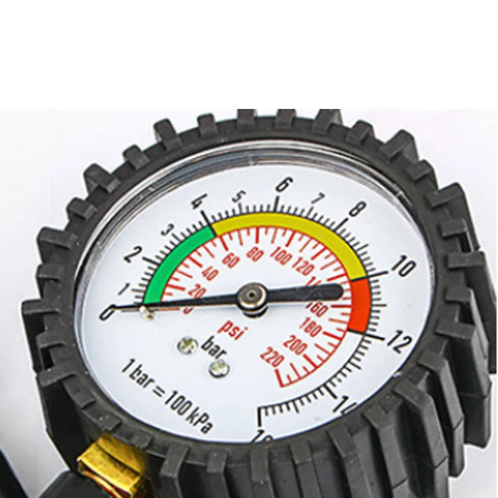 Pointer Tire Pressure Gauge 220bar Thickened Dial Inflator Deflator Self-locking Inflator Pump Tools Car Motorcycle SUV
Pointer Tire Pressure Gauge 220bar Thickened Dial Inflator Deflator Self-locking Inflator Pump Tools Car Motorcycle SUV