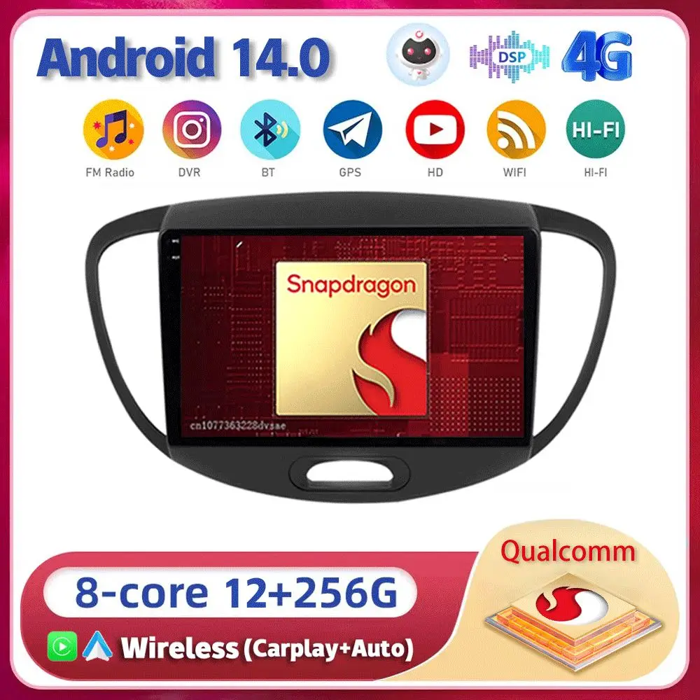 Android 14 Carplay Auto For Hyundai i10 2007 2008 2009 2010 -2013 Multimedia Navigation Car Radio Player WIFI+4G 2DIN Stereo DSP
Android 14 Carplay Auto For Hyundai i10 2007 2008 2009 2010 -2013 Multimedia Navigation Car Radio Player WIFI+4G 2DIN Stereo DSP