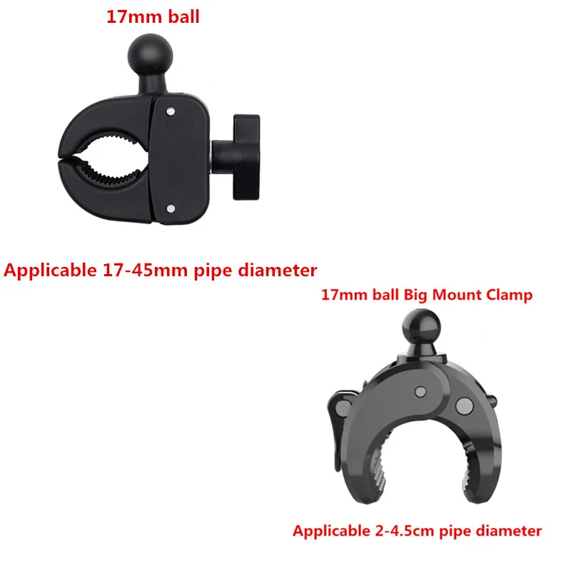 17-45mm Super Clamp to 17mm Ball Head for Motorcycle Bicycle Handlebar Rail Rods Clamp for Gopro Action Camera Handlebar Clamp
17-45mm Super Clamp to 17mm Ball Head for Motorcycle Bicycle Handlebar Rail Rods Clamp for Gopro Action Camera Handlebar Clamp