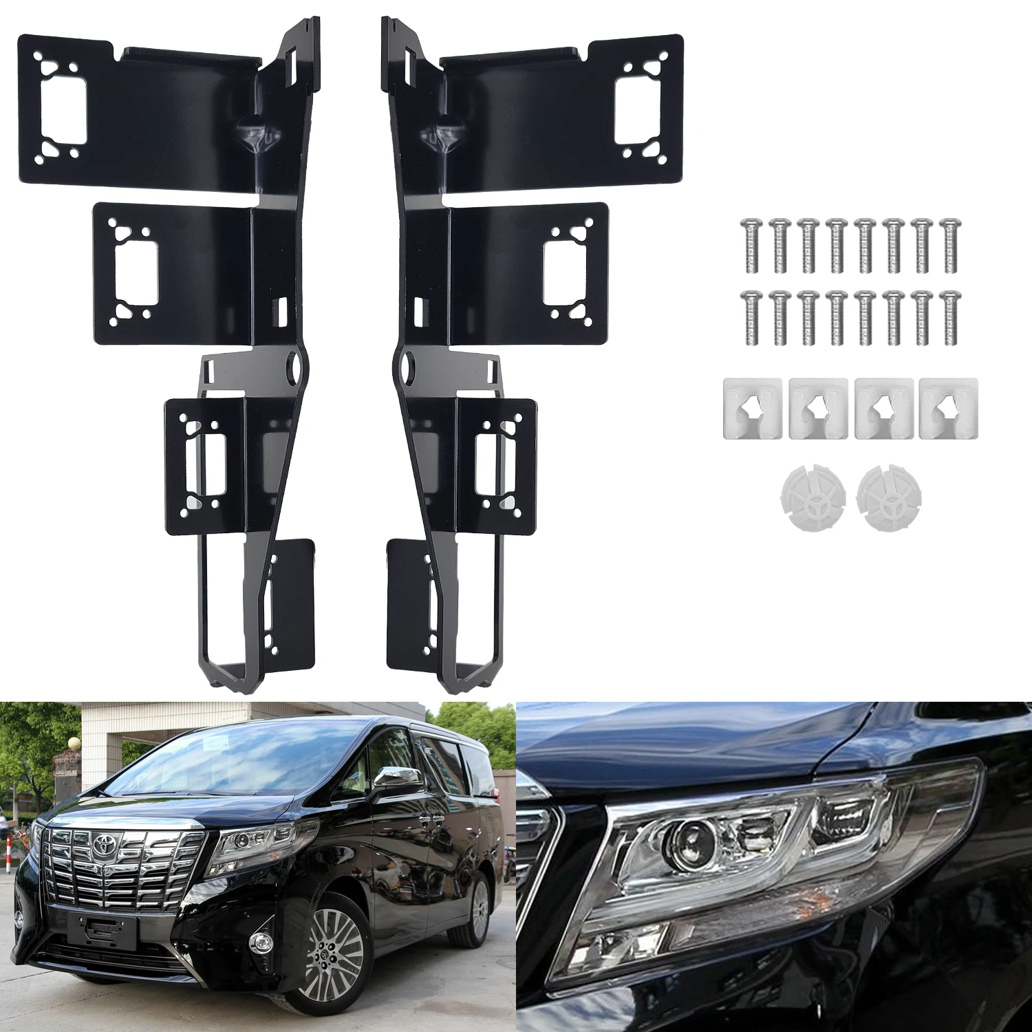 Taochis Car-Styling Adapter Frame Headlight Bracket for Toyota Alphard 2018 (4 pcs 1.7/1.5 inches lens each side)
Taochis Car-Styling Adapter Frame Headlight Bracket for Toyota Alphard 2018 (4 pcs 1.7/1.5 inches lens each side)