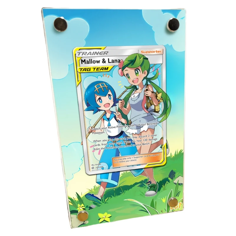 PTCG Pokemon Mallow & Lana Animation Characters Extended Painting Acrylic Card Bricks Anime Classics Game Collection Toy Gift
PTCG Pokemon Mallow & Lana Animation Characters Extended Painting Acrylic Card Bricks Anime Classics Game Collection Toy Gift