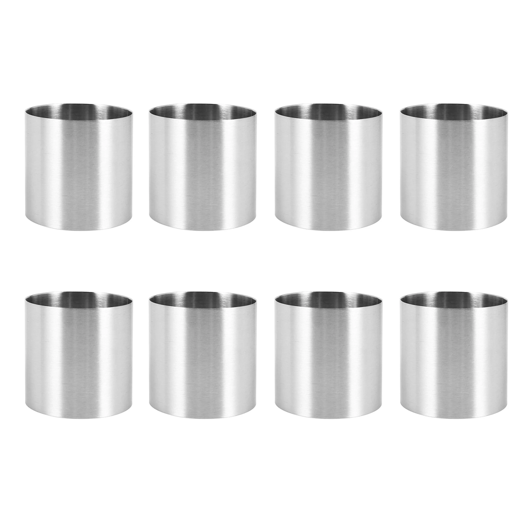8 Pieces Stainless Steel Mousse Rings Round Biscuit Cutter Cake Mold Kitchen Baking Pastry Tool for Tart,Fondant,Etc
8 Pieces Stainless Steel Mousse Rings Round Biscuit Cutter Cake Mold Kitchen Baking Pastry Tool for Tart,Fondant,Etc