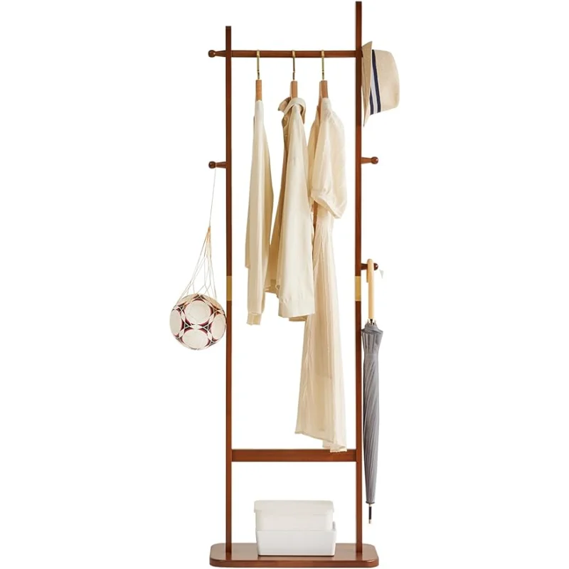 

Aibiju Coat Rack Tree Stand with Very Sturdy Base, Freestanding Small Clothes Rack Heavy Duty, Garment Hanging Racks fo