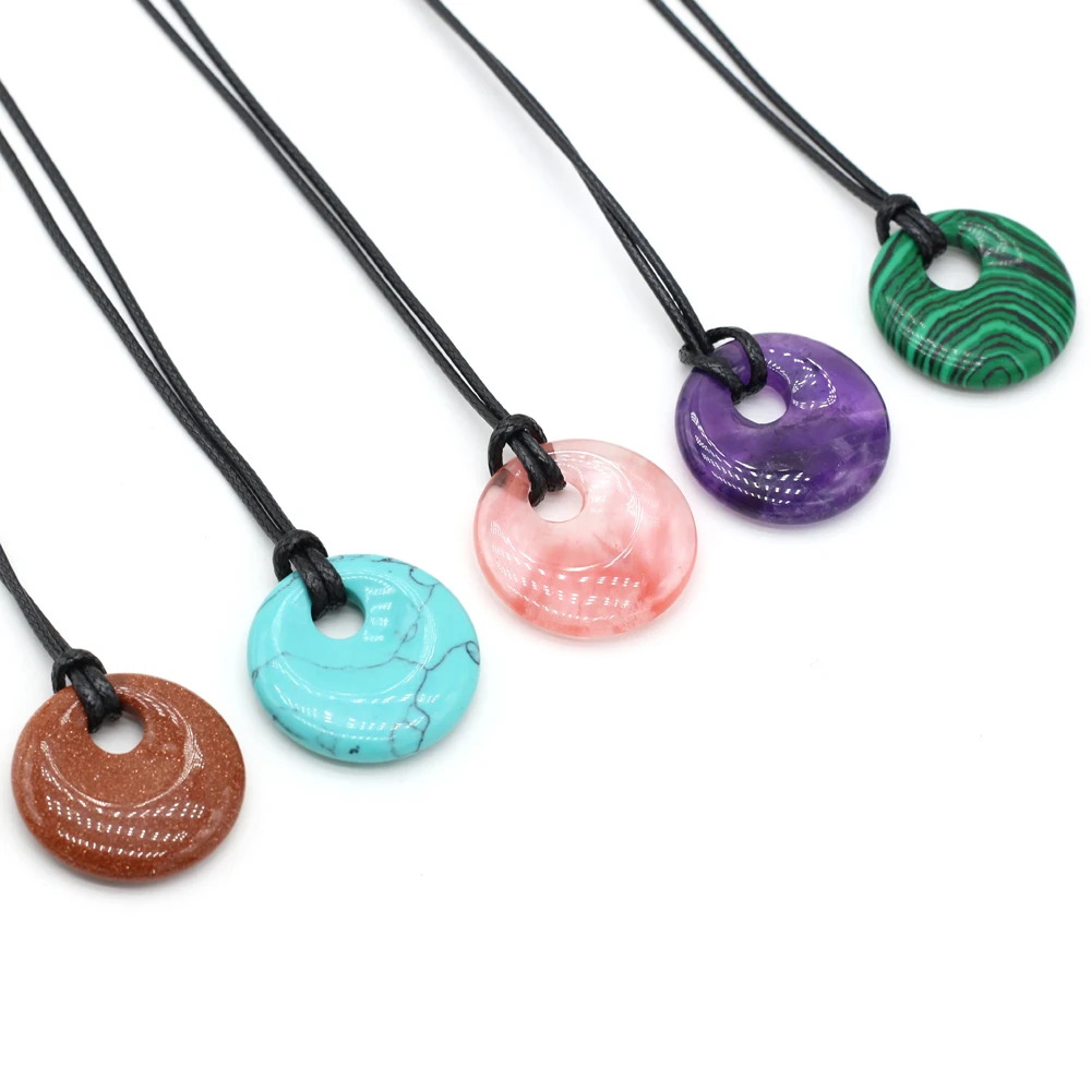 Exquisite Big Hole Beads Necklace Natrual Agates Stone Pendant Necklace for Women Jewerly Making DIY Party Gift 30x30mm
Exquisite Big Hole Beads Necklace Natrual Agates Stone Pendant Necklace for Women Jewerly Making DIY Party Gift 30x30mm