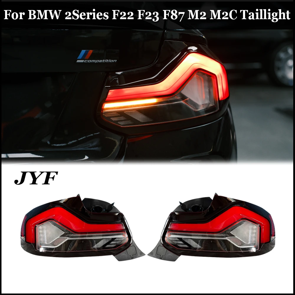 

Rear Beam For BMX 2Series F22 F23 F87 M2 M2C Upgrade G style Car LED Tail Light Turning Singal Brake Fog Taillight Plug And Play