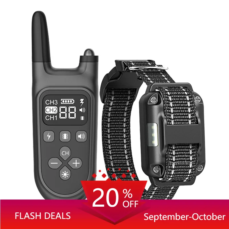 Wireless Electric Barking Stop With Remote Control Adjustable Gear Electronic Training Collar For Electric Shock One Drag Three
Wireless Electric Barking Stop With Remote Control Adjustable Gear Electronic Training Collar For Electric Shock One Drag Three