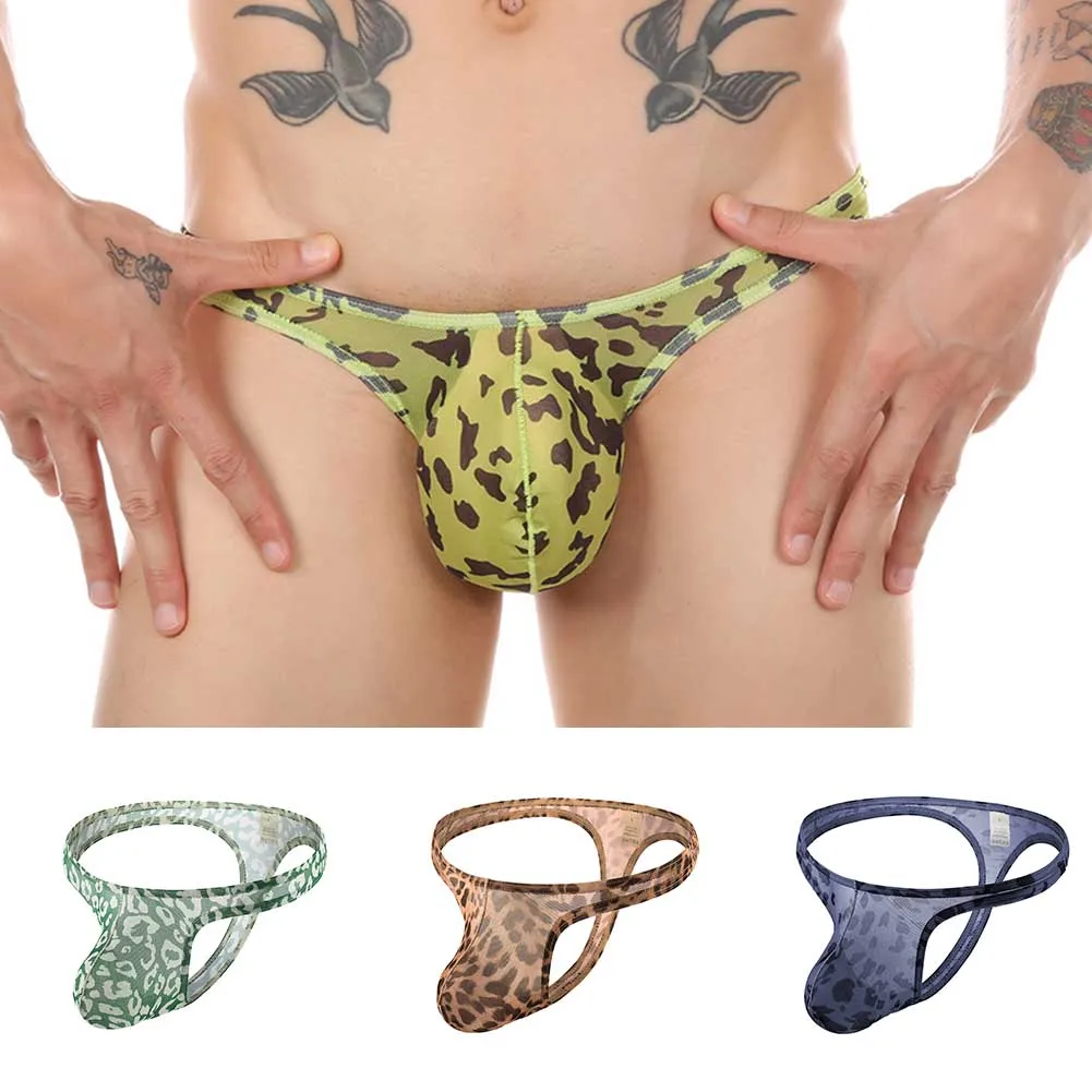 Mens Sexy Briefs Leopard Bulge Pouch T-Back G-String Swimwear Shorts Thong Underwear Low Rise Breathable Cueca Male Panties
Mens Sexy Briefs Leopard Bulge Pouch T-Back G-String Swimwear Shorts Thong Underwear Low Rise Breathable Cueca Male Panties