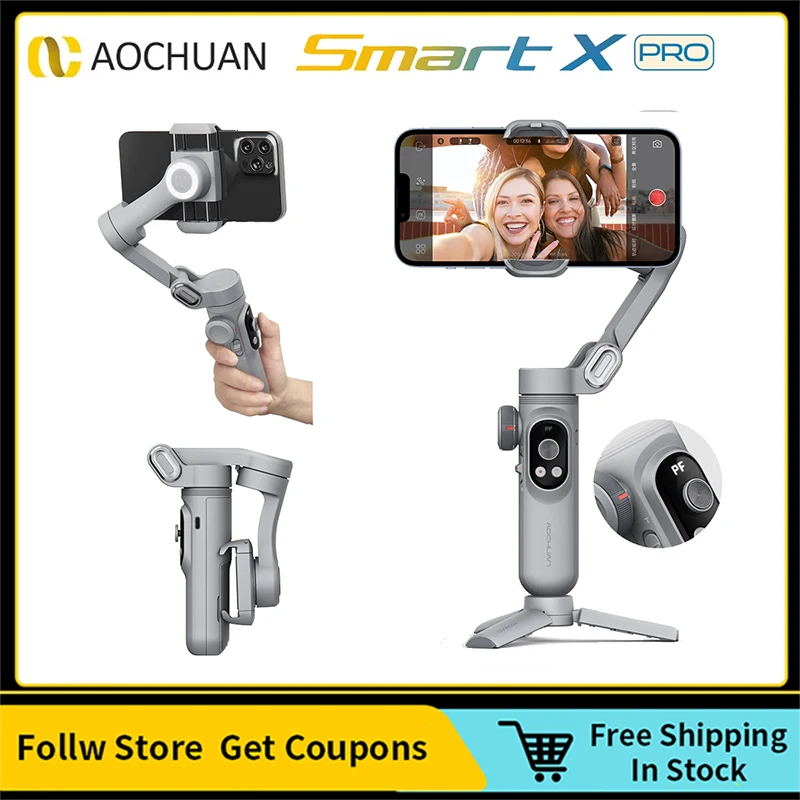 AOCHUAN 3-Axis Smartphone Gimbal Handheld Stabilizer Smart X Pro with Fill Light Wireless Charging For iPhone Action Camera
AOCHUAN 3-Axis Smartphone Gimbal Handheld Stabilizer Smart X Pro with Fill Light Wireless Charging For iPhone Action Camera