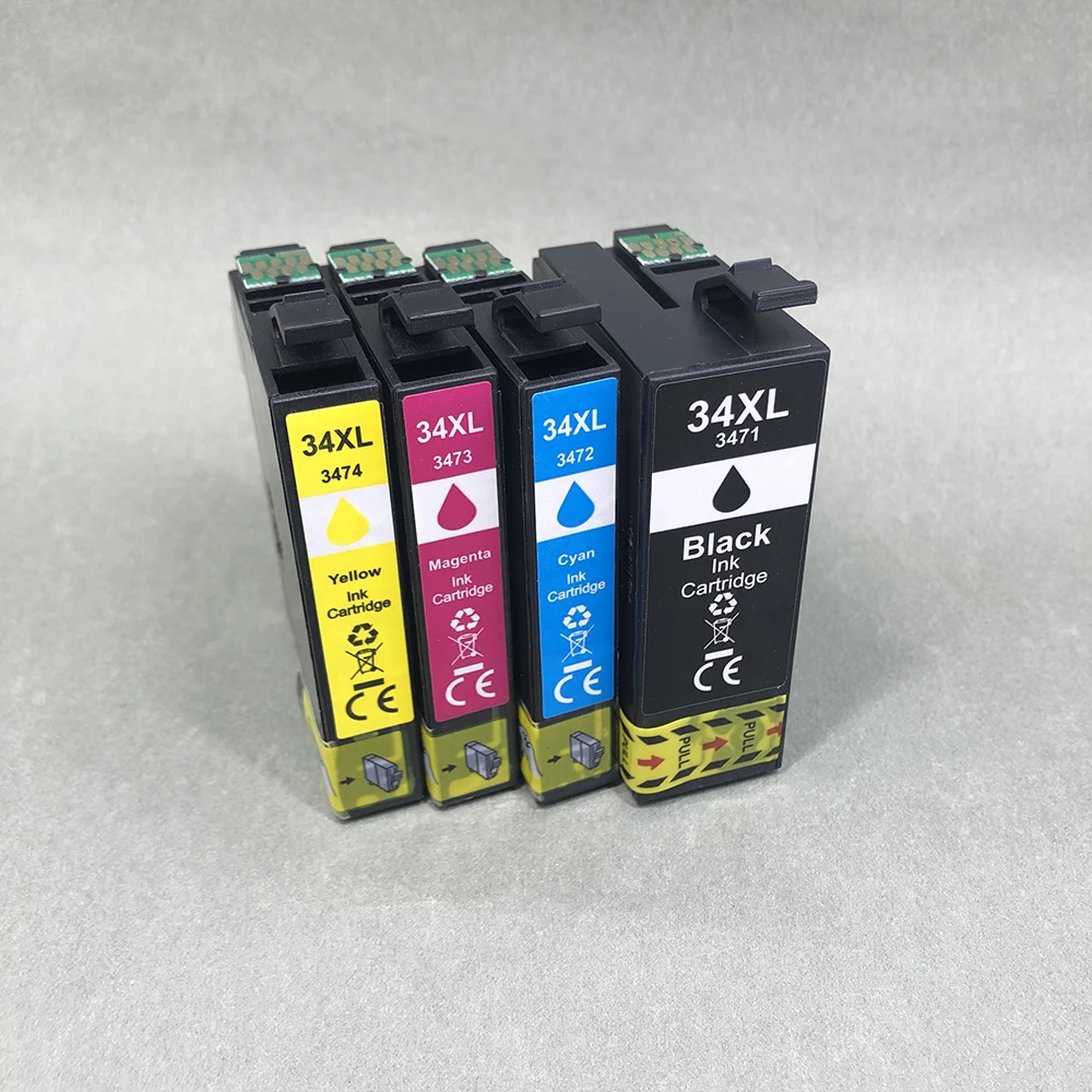34XL T34XL Compatible Ink Cartridge for Epson 34 34XL T3471 T3472 T3473 T3474 for Epson Workforce Pro WF-3720 WF-3725 Printer
34XL T34XL Compatible Ink Cartridge for Epson 34 34XL T3471 T3472 T3473 T3474 for Epson Workforce Pro WF-3720 WF-3725 Printer