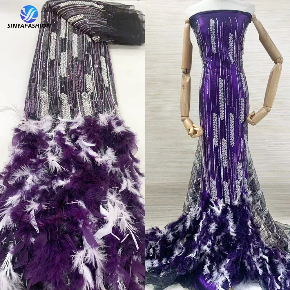 Luxury 3D Feather Lace Fabric 5 Yards African Lace Fabric 2024 High Quality Lace Luxury Wedding Bridal Beaded French Tulle Lace
Luxury 3D Feather Lace Fabric 5 Yards African Lace Fabric 2024 High Quality Lace Luxury Wedding Bridal Beaded French Tulle Lace