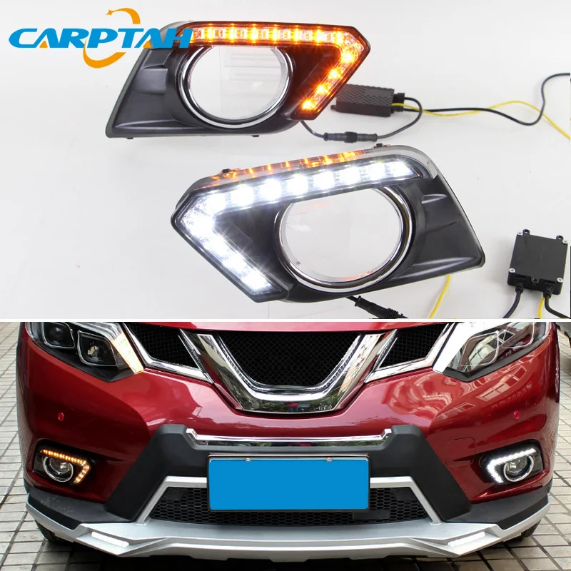 2PCS For Nissan X-Trail Xtrail T32 2014 2015 2016 Yellow Signal Function Relay Waterproof 12V Car DRL LED Daytime Running Light
2PCS For Nissan X-Trail Xtrail T32 2014 2015 2016 Yellow Signal Function Relay Waterproof 12V Car DRL LED Daytime Running Light