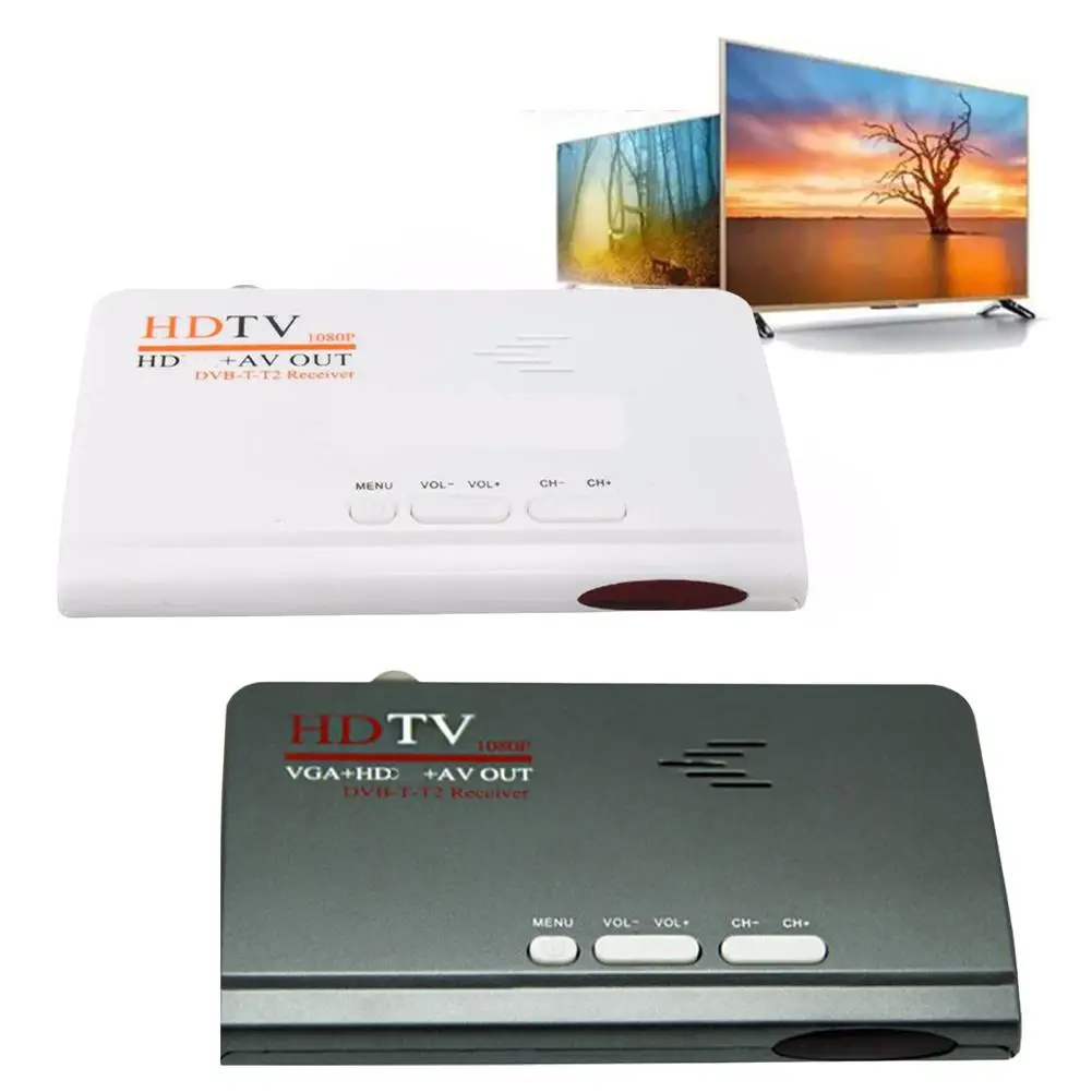 

TV Tuner Receiver RF To VGA/HD/AV Converter Fits For PAL-I/PAL-DK/DVB-T/T2/ISDB-T HDMI-compatible Digital Satellite With Re V4R7