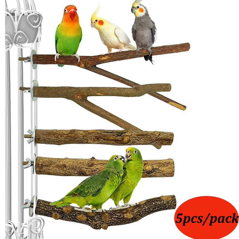5Pcs/Set Pet Parrot Raw Wood Fork Stand Rack Toy Branch Perches For Bird Hamster Cage Accessories Supplies
5Pcs/Set Pet Parrot Raw Wood Fork Stand Rack Toy Branch Perches For Bird Hamster Cage Accessories Supplies