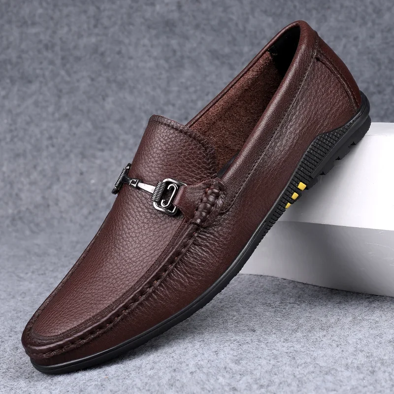 Casual Shoes Men Comfortable Genuine Leather Mens Loafers Handmade Design Flats Sneakers Slip on Lazy Driving Brand Men Shoes
Casual Shoes Men Comfortable Genuine Leather Mens Loafers Handmade Design Flats Sneakers Slip on Lazy Driving Brand Men Shoes