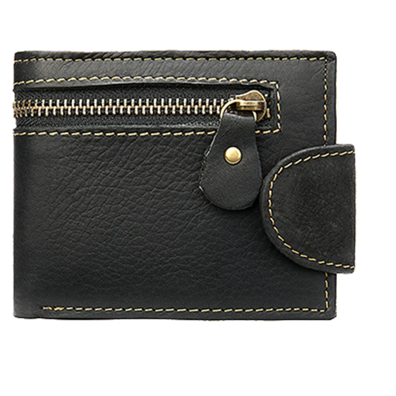 Винтажный Мужской кошелек, короткий бумажник из натуральной кожи, многофункциональный мужской держатель из воловьей кожи для мелочи и фото карт 
Винтажный Мужской кошелек, короткий бумажник из натуральной кожи, многофункциональный мужской держатель из воловьей кожи для мелочи и фото карт