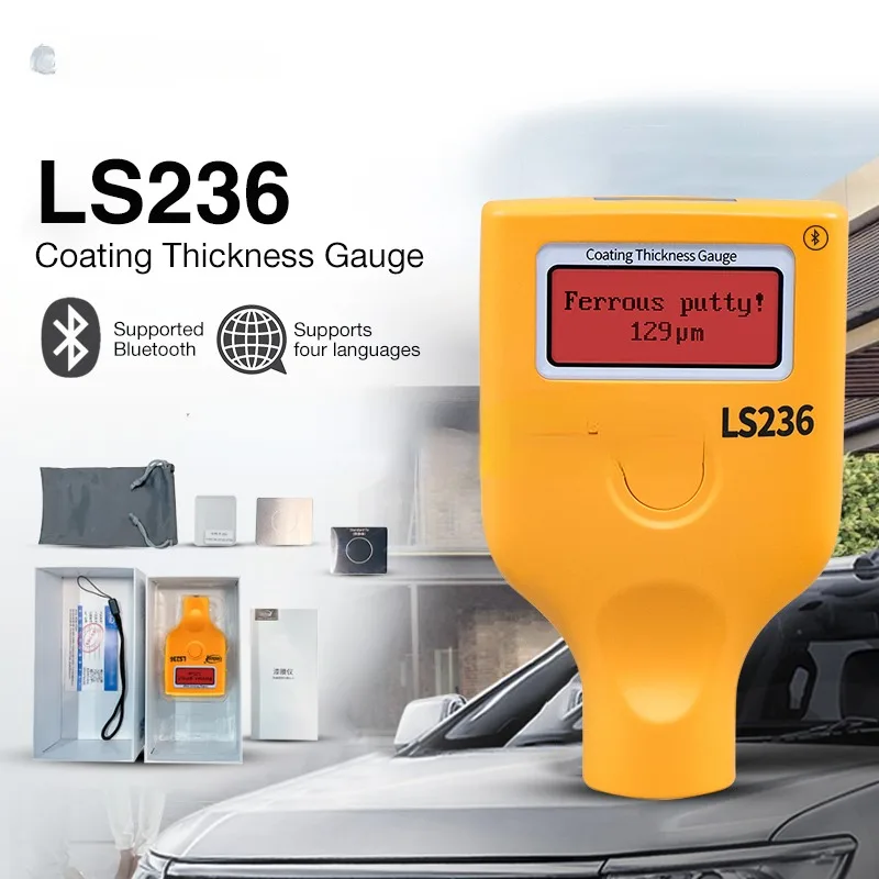 Coating Thickness Gauge LS236 Car Parts Dry Film Paint for Aluminum Iron and Plastic Substrate.
Coating Thickness Gauge LS236 Car Parts Dry Film Paint for Aluminum Iron and Plastic Substrate.