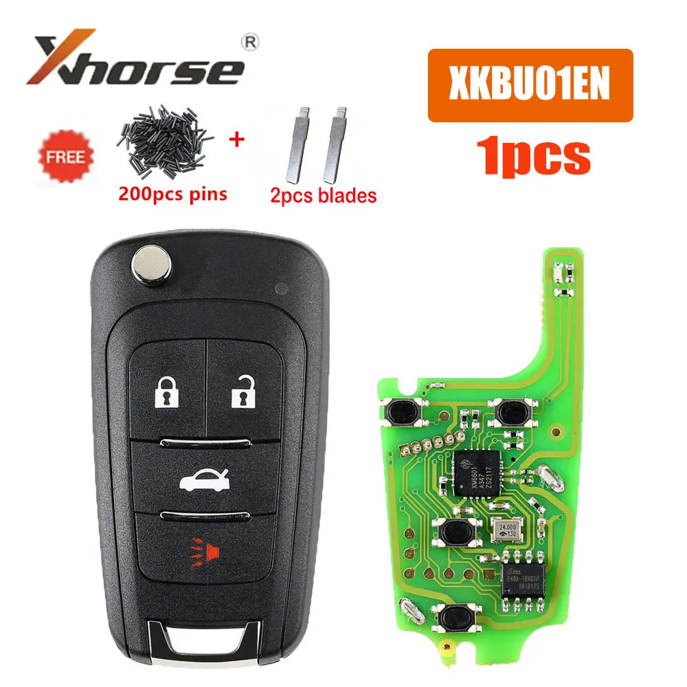 1pcs Xhorse XKBU01EN Wire Remote Key for Buick Flip 4 Buttons Universal Car Remote Key for VVDI Key Tool Car Key with Key Blades
1pcs Xhorse XKBU01EN Wire Remote Key for Buick Flip 4 Buttons Universal Car Remote Key for VVDI Key Tool Car Key with Key Blades