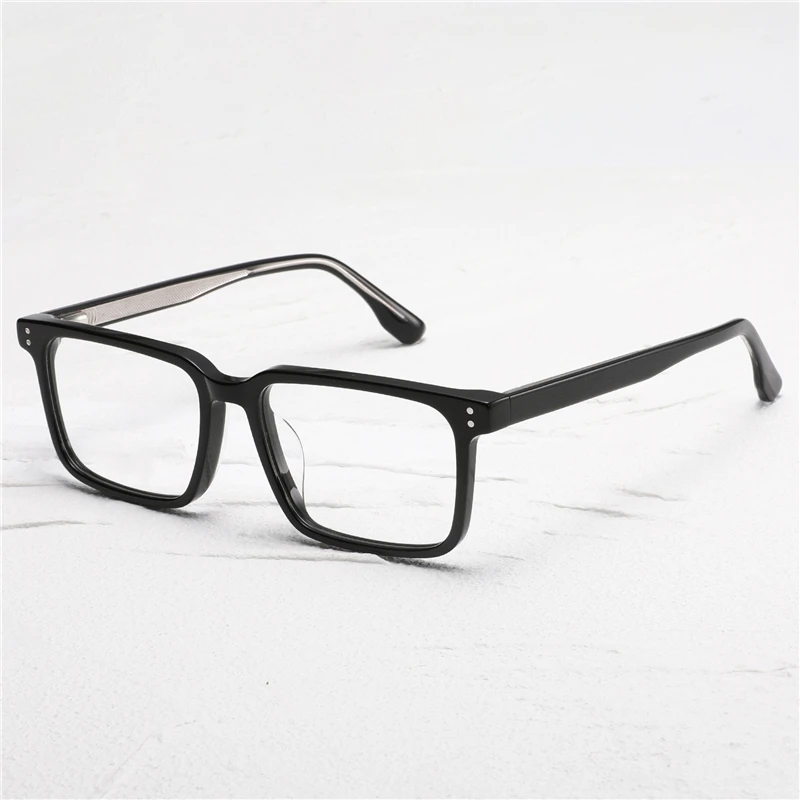 

Optical Eyeglasses For Men Women Retro Designer NN-119 Fashion Square Titanium Fiberglass Frames European and American Style