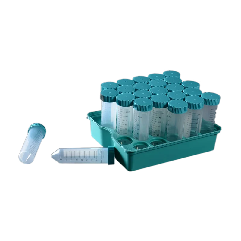 

PP for the tube and HDPE for the cap Sterilized 15ml/50ml Laboratory Centrifuge Tube Essential Lab Supplies