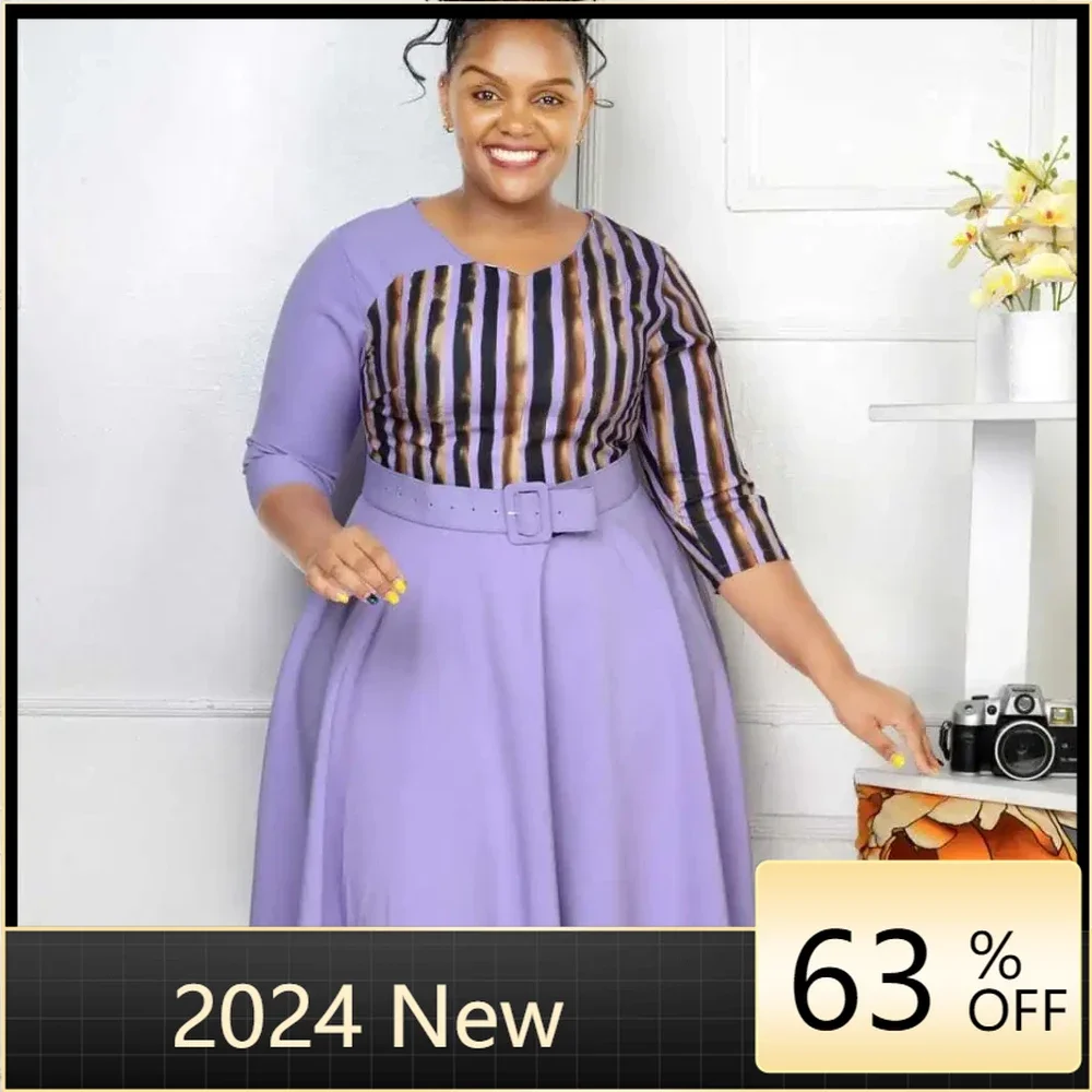Ankara Dresses Elegant African Party Evening Dresses for Women 2024 Spring 3/4 Sleeve O-neck Plus Size Midi Dress Gowns Outfits
Ankara Dresses Elegant African Party Evening Dresses for Women 2024 Spring 3/4 Sleeve O-neck Plus Size Midi Dress Gowns Outfits