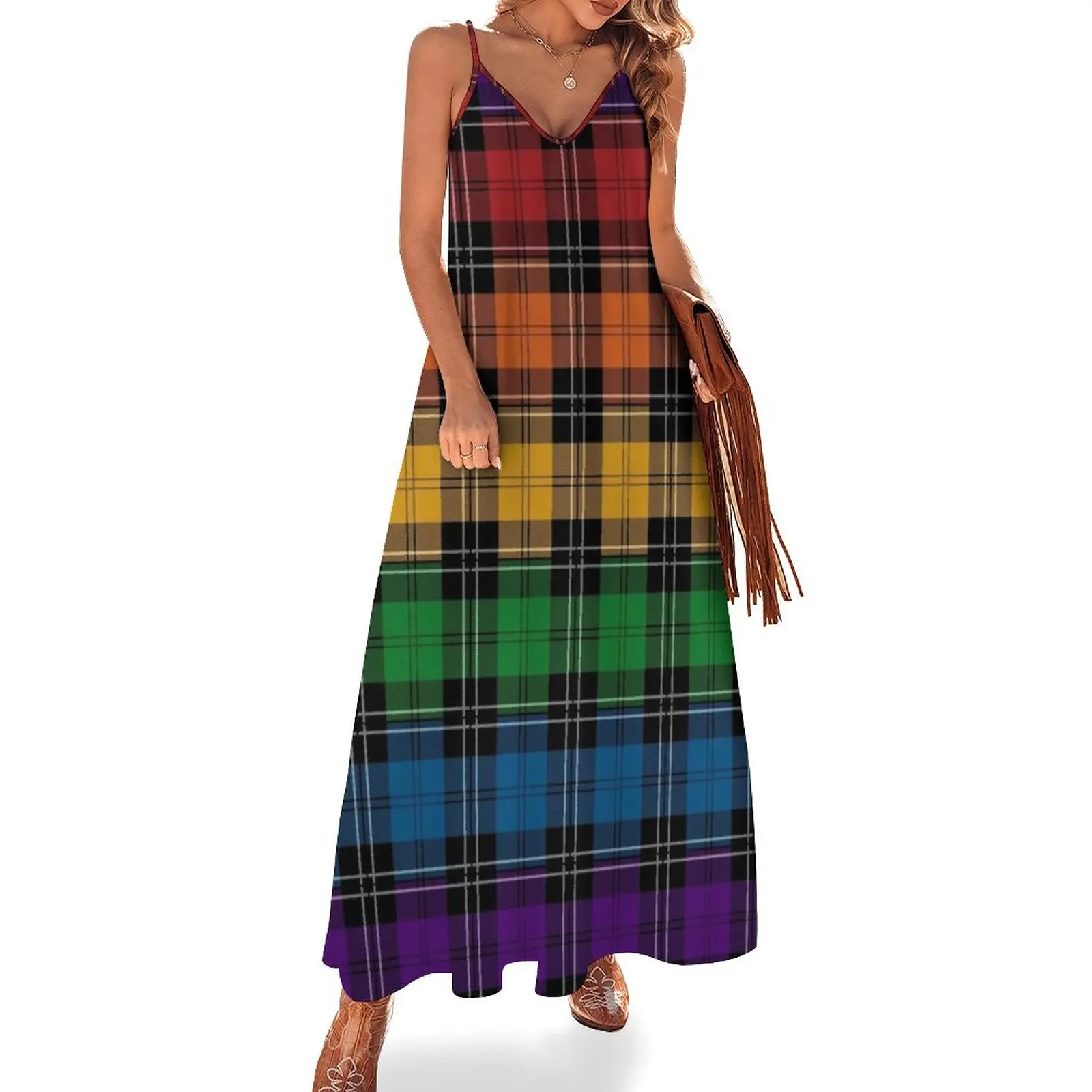 Seamless Reapeating Plaid LGBTQ Pride Rainbow Flag Pattern Sleeveless Dress dresses summer woman 2023
Seamless Reapeating Plaid LGBTQ Pride Rainbow Flag Pattern Sleeveless Dress dresses summer woman 2023